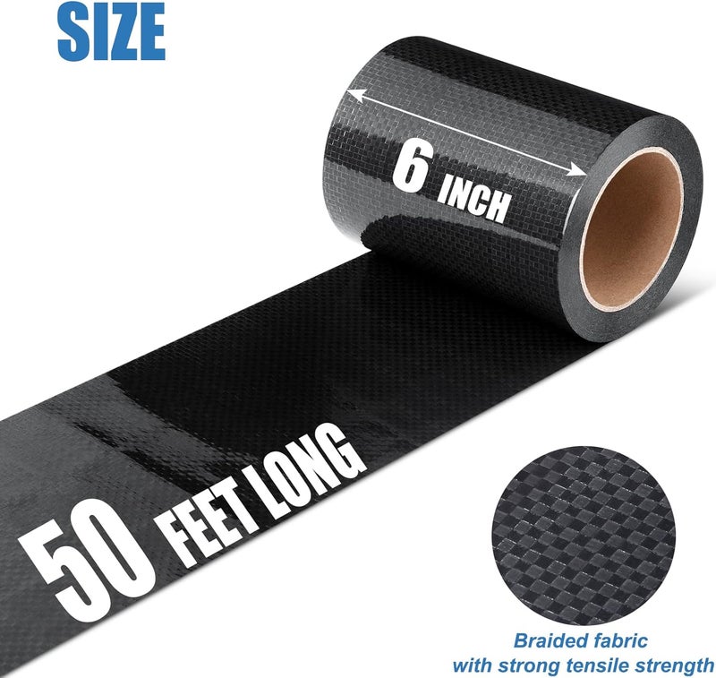Ramkle RV Underbelly Tape, 6" x 50' RV Underbelly Material, Waterproof Tape with Permanent Sealing Adhesive for RV, Camper Travel Trailer, Mobile Home, Tear Repair Patch - Image 2